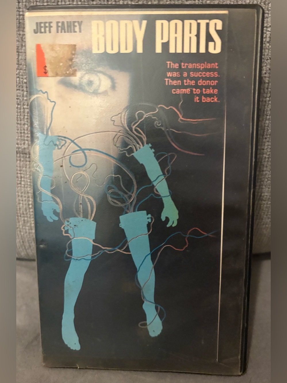 Body Parts (VHS, 1991 Tested Jeff Fahey Former Rental Hard Clamshell Jumbo Video